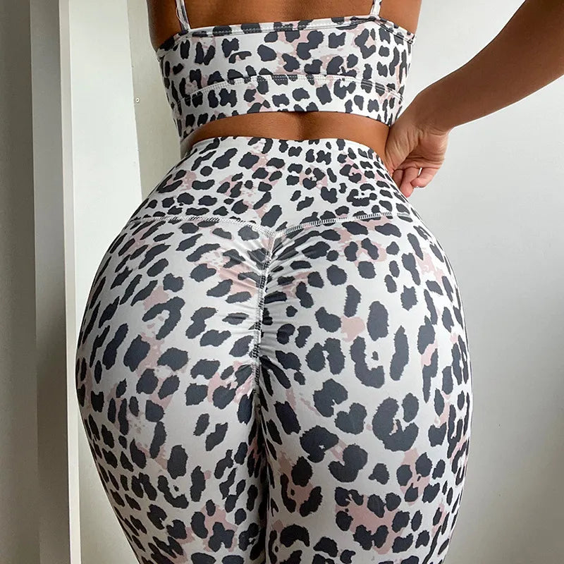 Leopard Print Yoga Set