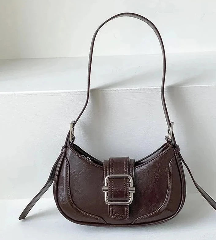 Vintage Half-Moon Leather Handbags