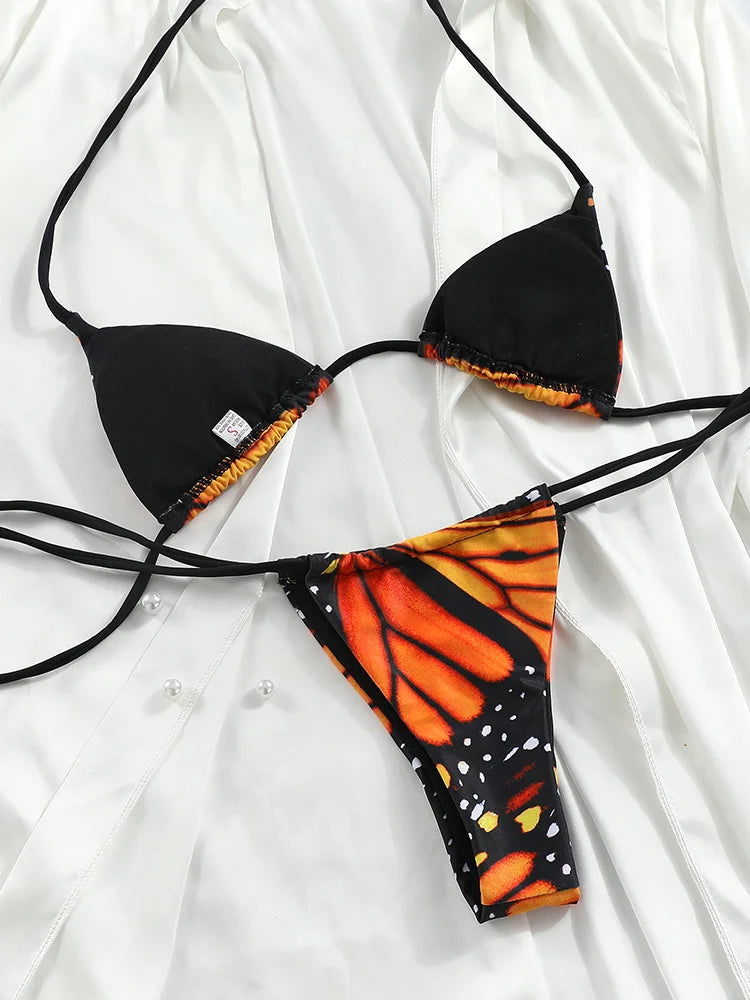Bikini papillon pour femme